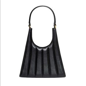 Staud Striped Ray Bag  | Black